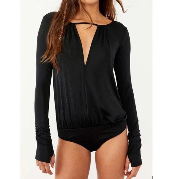 Free People "Kaya" keyhole Bodysuit - Picture 1 of 5
